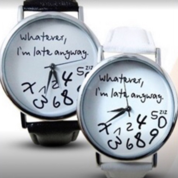 I’m Late Anyway Quartz Statement Watch. NWT - Picture 3 of 12